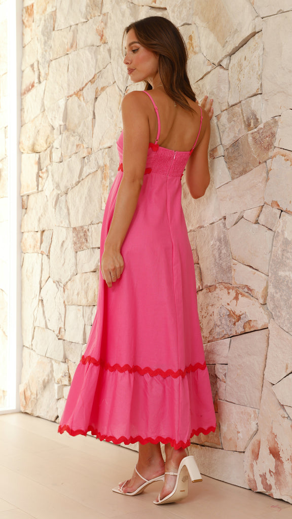 Robe longue Clara à fines bretelles