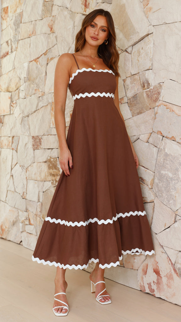 Robe longue Clara à fines bretelles