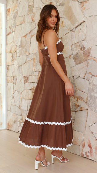 Robe longue Clara à fines bretelles