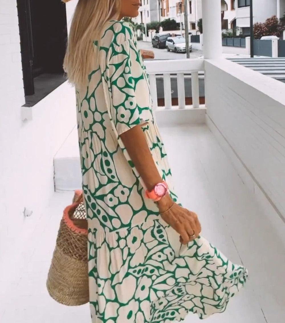 Naila Short Sleeve Maxi Dress