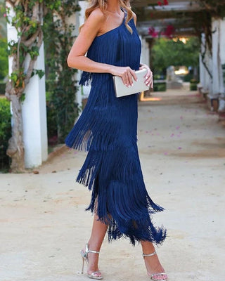 Valeria Boho Fringe Dress