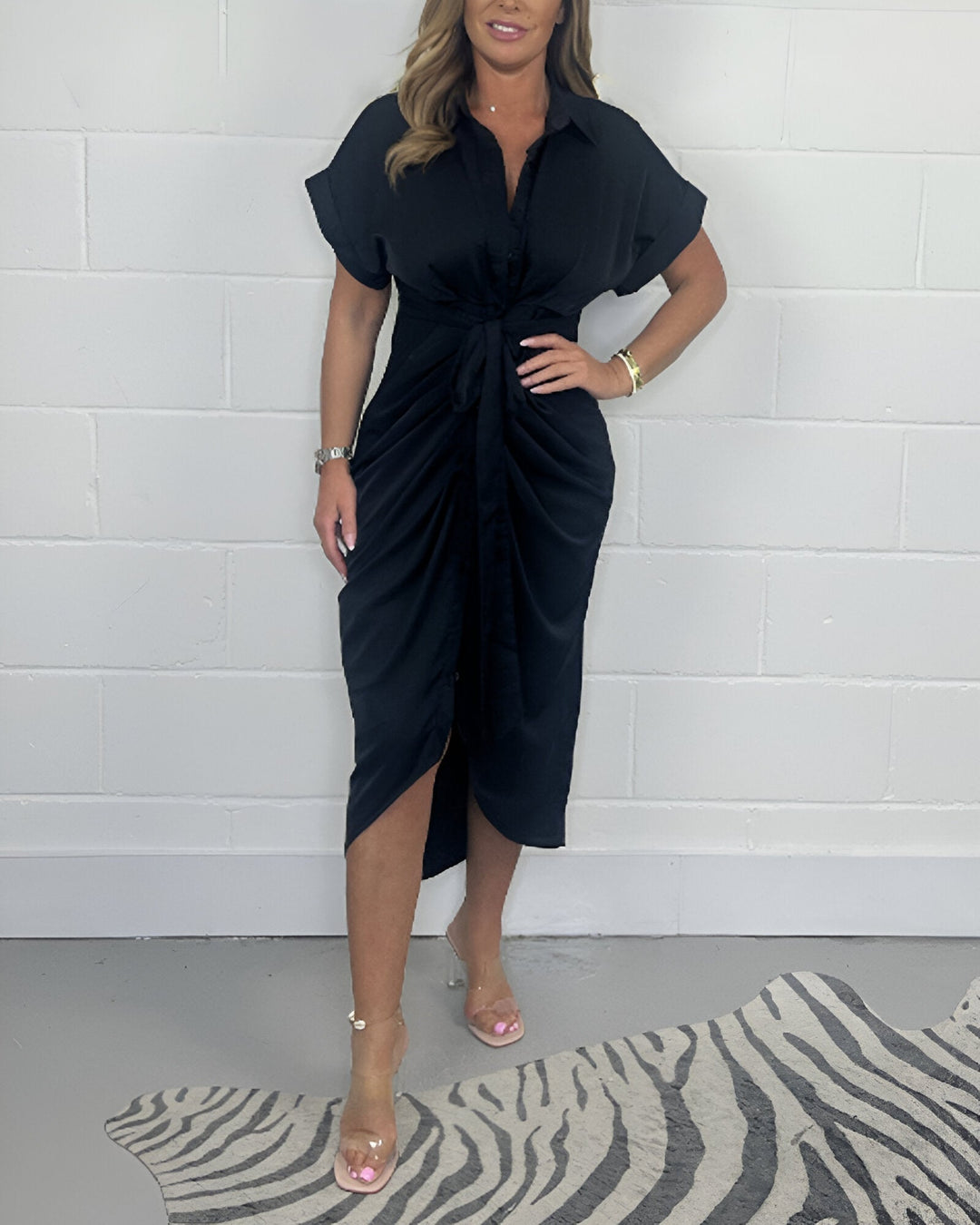 Valerie Pleated Elegant Dress