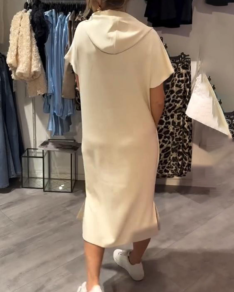 Saskia Casual Hooded Dress