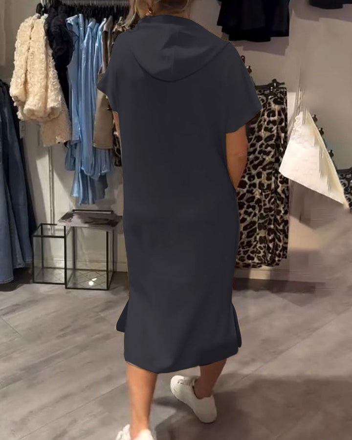 Saskia Casual Hooded Dress