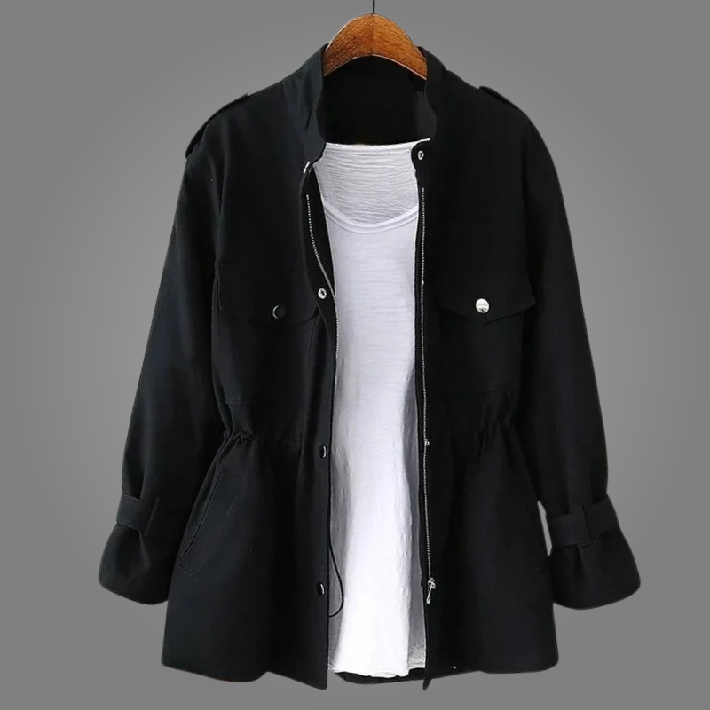 Amélie Double-Breasted Belted Overcoat