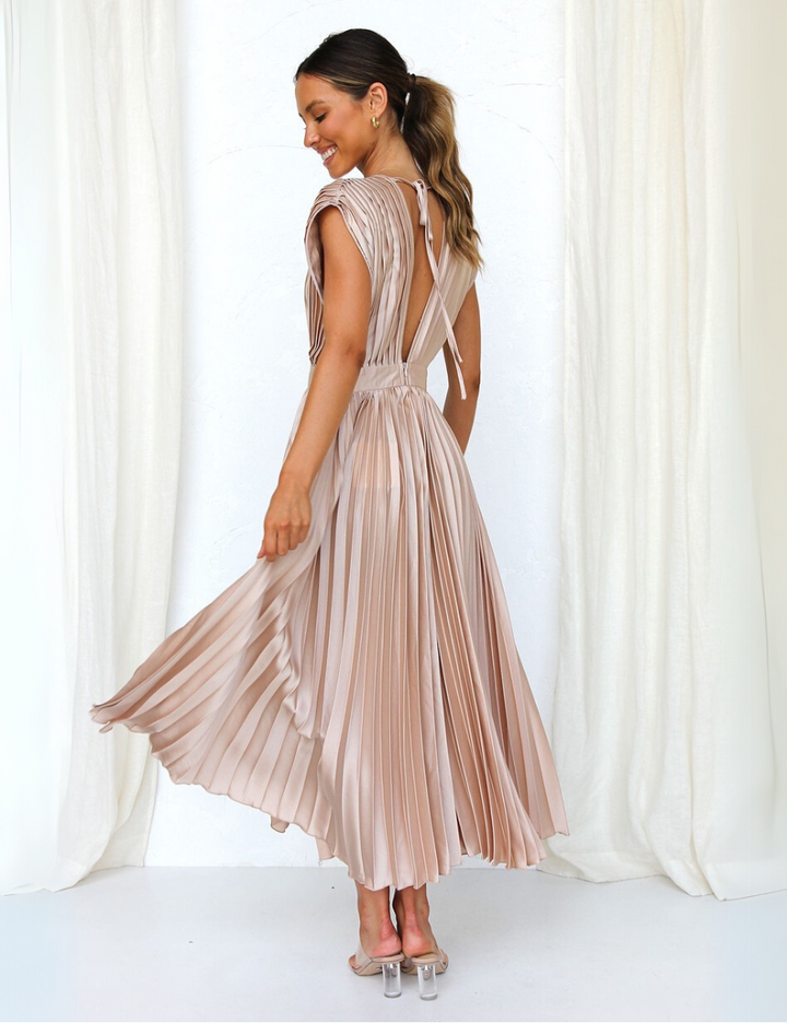 Marisol Elegant Pleated Dress
