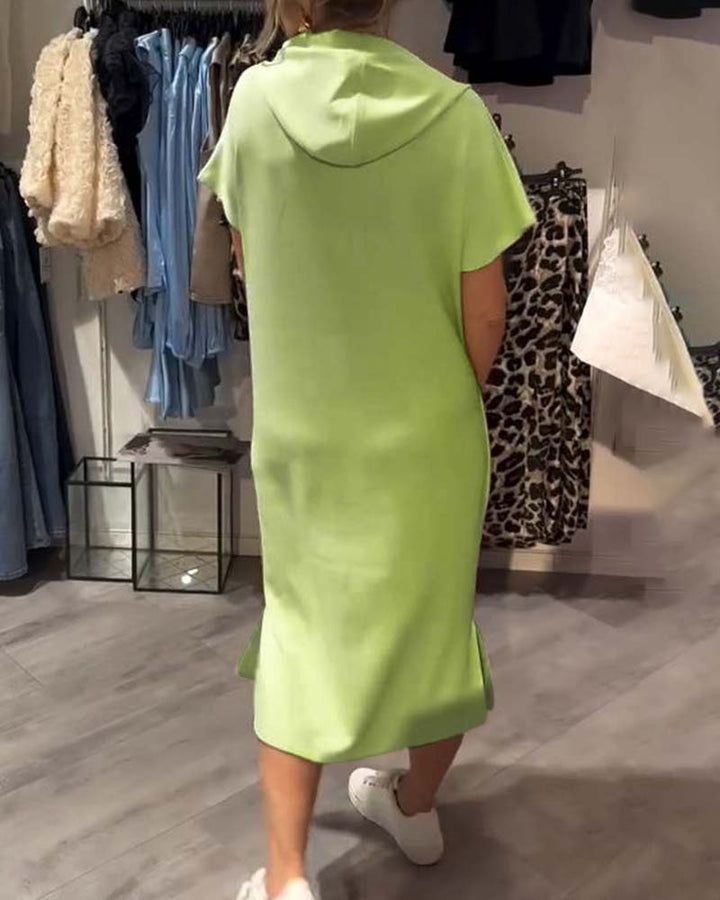 Saskia Casual Hooded Dress