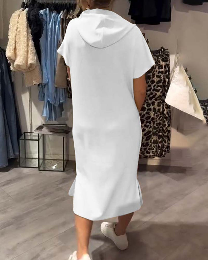 Saskia Casual Hooded Dress
