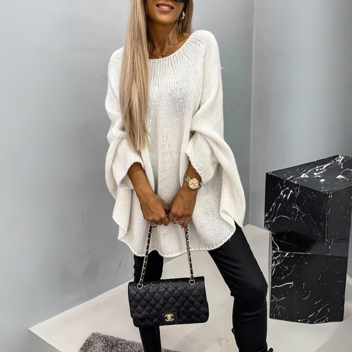 Isabelle Round Neck Braided Sweater