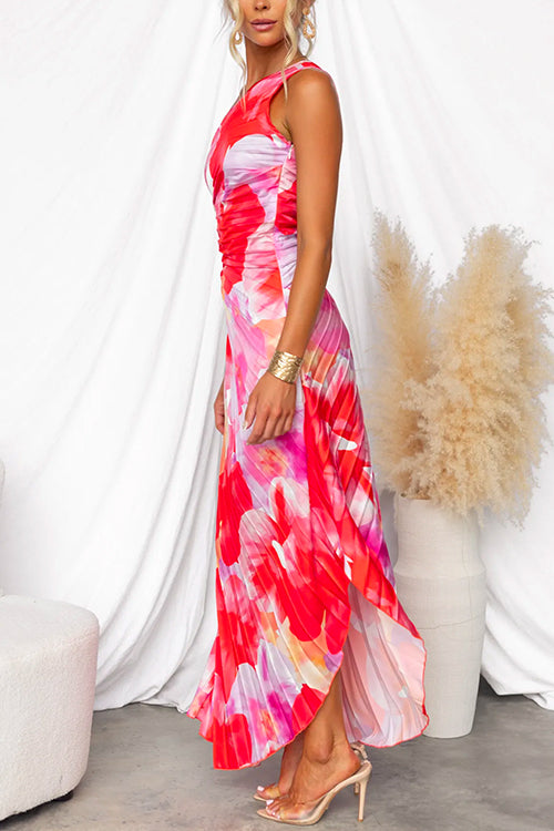 Parker Pleated One-Shoulder Summer Dress