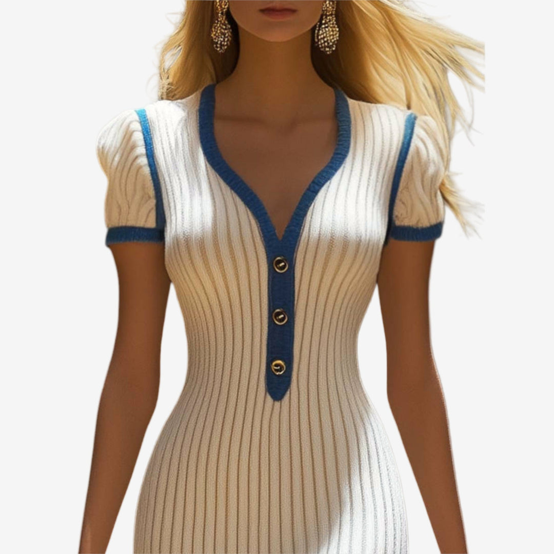 Élara Fitted Midi Dress