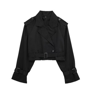 Geesje Cropped Trench Coat