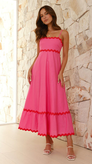 Robe longue Clara à fines bretelles