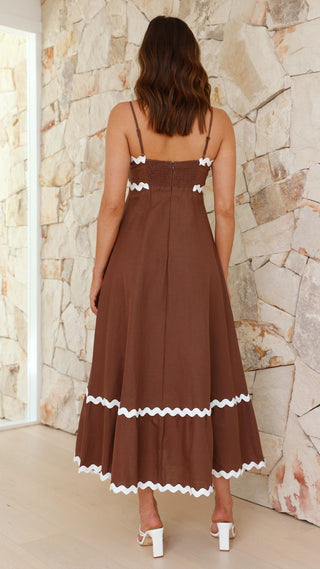 Robe longue Clara à fines bretelles