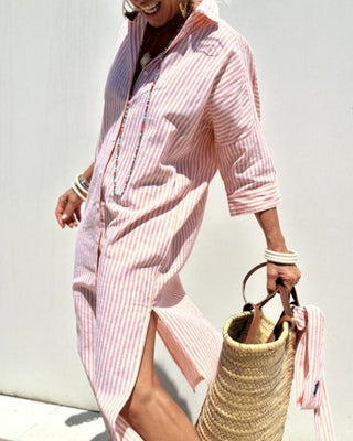 Colen Classic Striped Shirt Dress