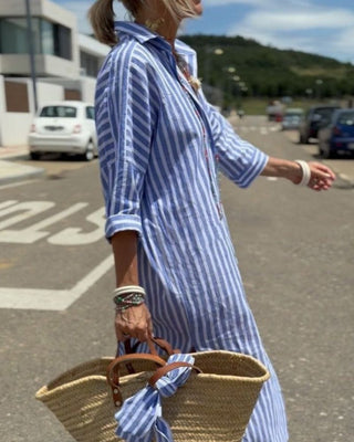 Colen Classic Striped Shirt Dress