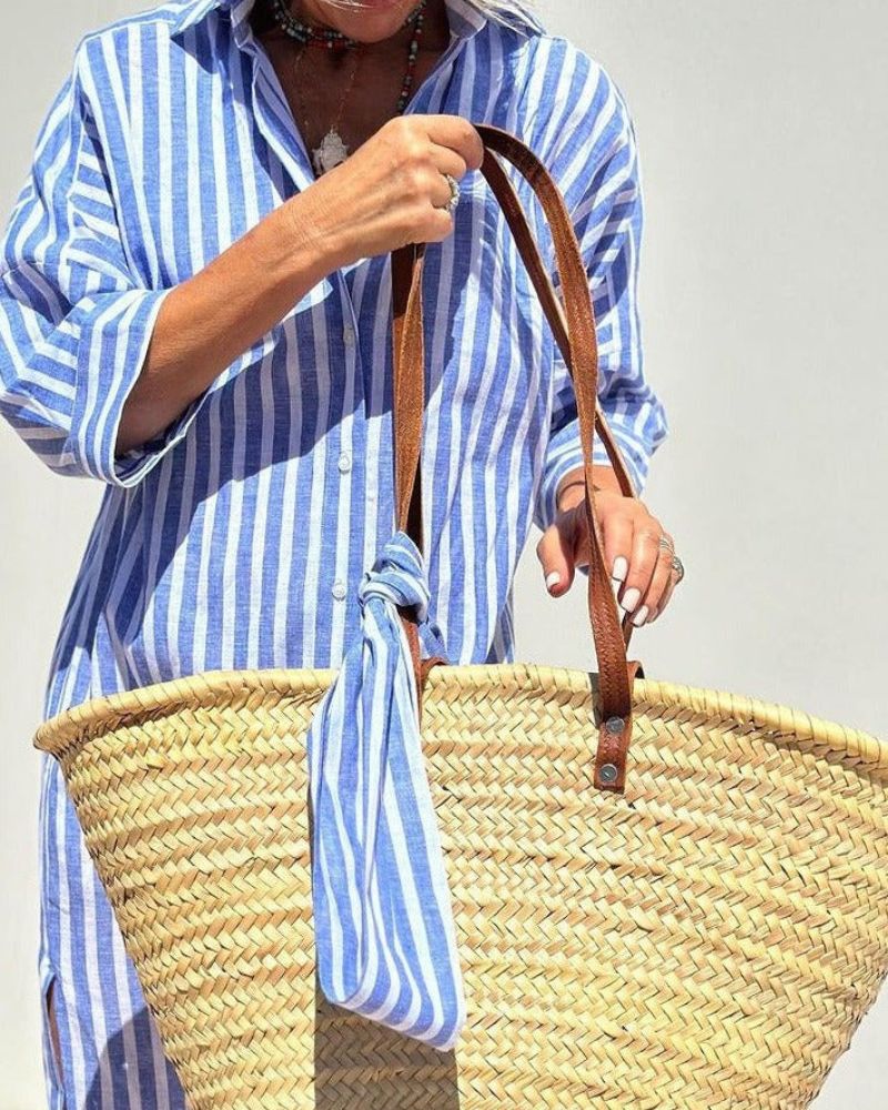 Colen Classic Striped Shirt Dress