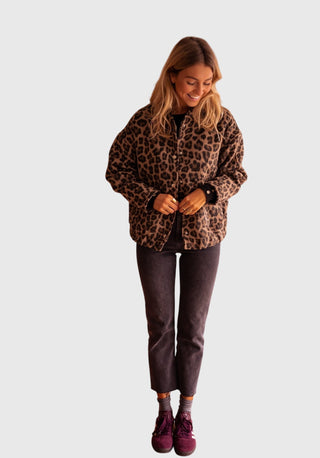 Elodie Leopard Print Jacket