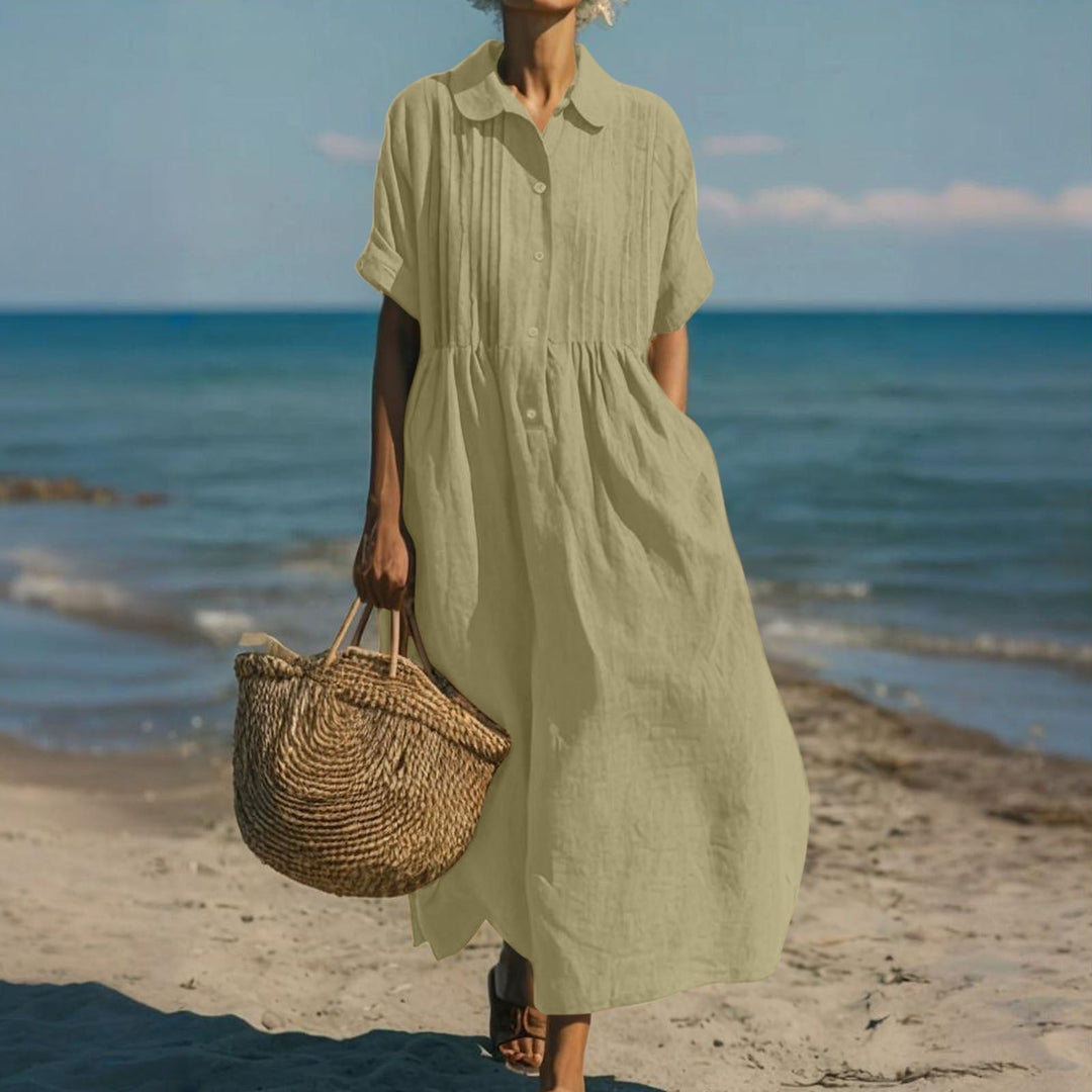 Robe midi boutonnée Arianne