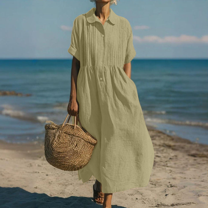 Robe midi boutonnée Arianne