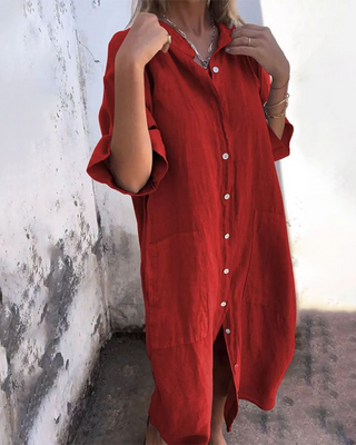 Melanie Casual Ibiza Shirt Dress