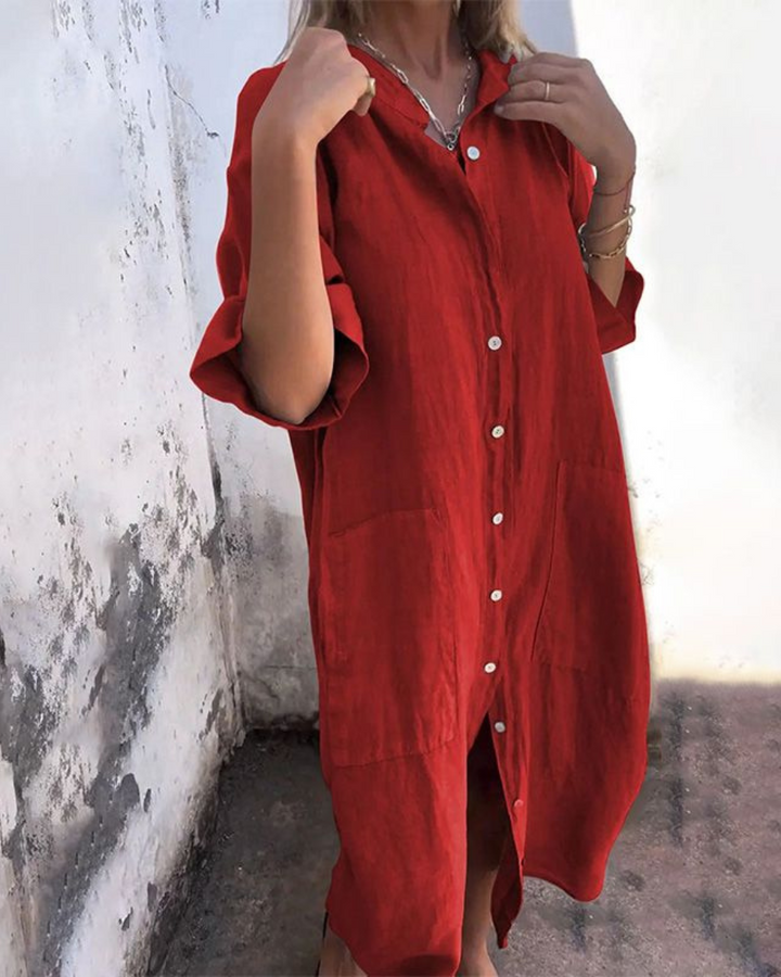 Melanie Casual Ibiza Shirt Dress
