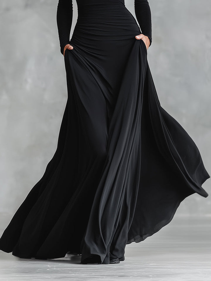 Norfy Pleated Maxi Dress