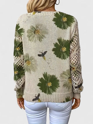 Aurelie Floral Print Sweater