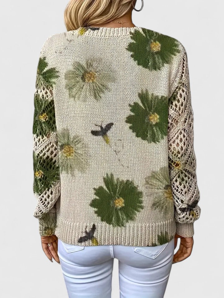 Aurelie Floral Print Sweater