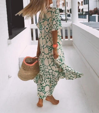 Naila Short Sleeve Maxi Dress