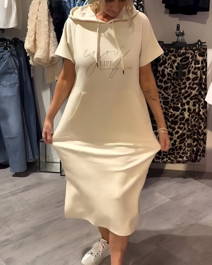 Saskia Casual Hooded Dress