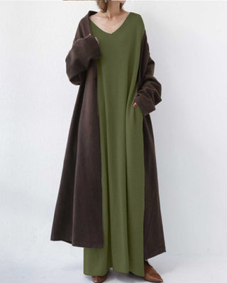 Laluna V-Neck Long Sleeve Dress