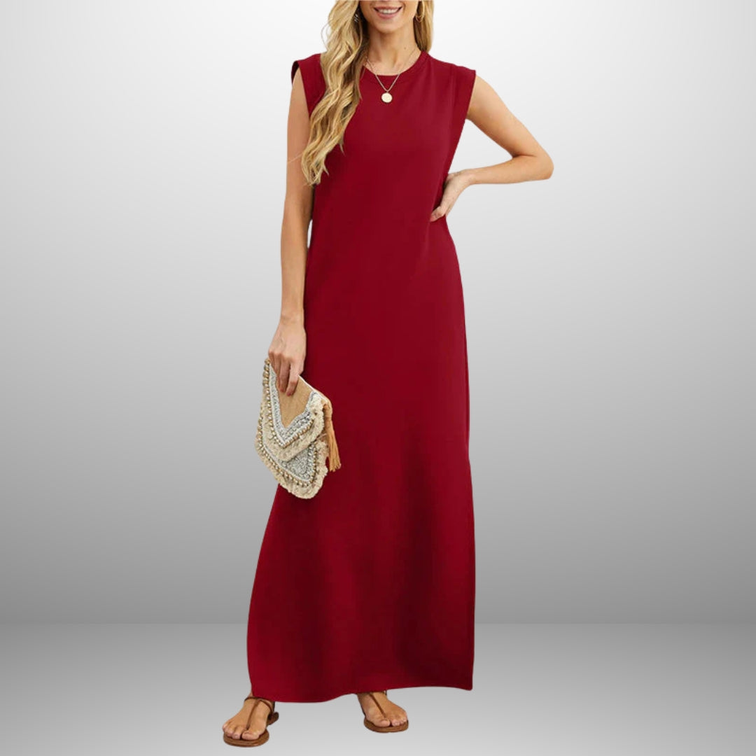 Emma Flowing Wrinkle-Free Maxi Dress