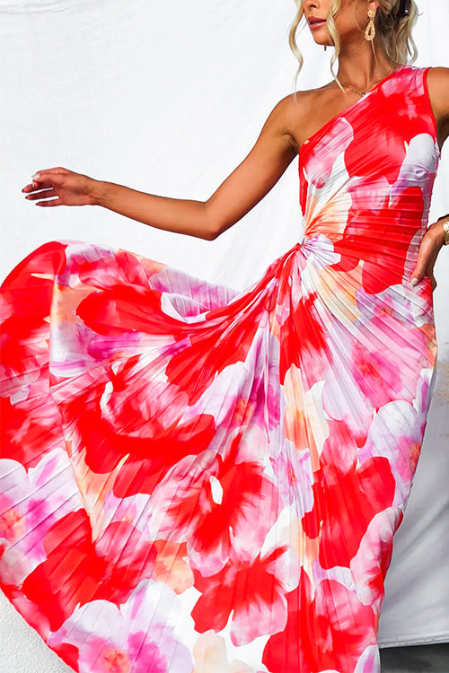 Parker Pleated One-Shoulder Summer Dress