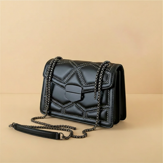 Noor Studded Chain Crossbody Bag