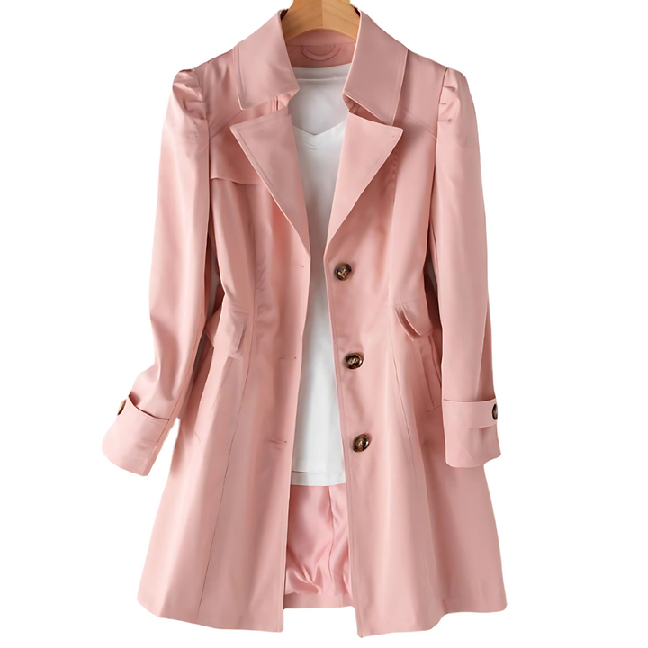 Sophie Notched Collar Trench Coat