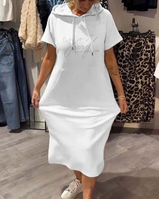 Saskia Casual Hooded Dress