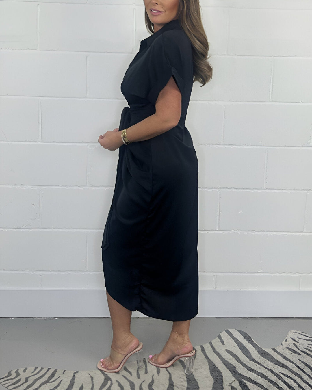Valerie Pleated Elegant Dress