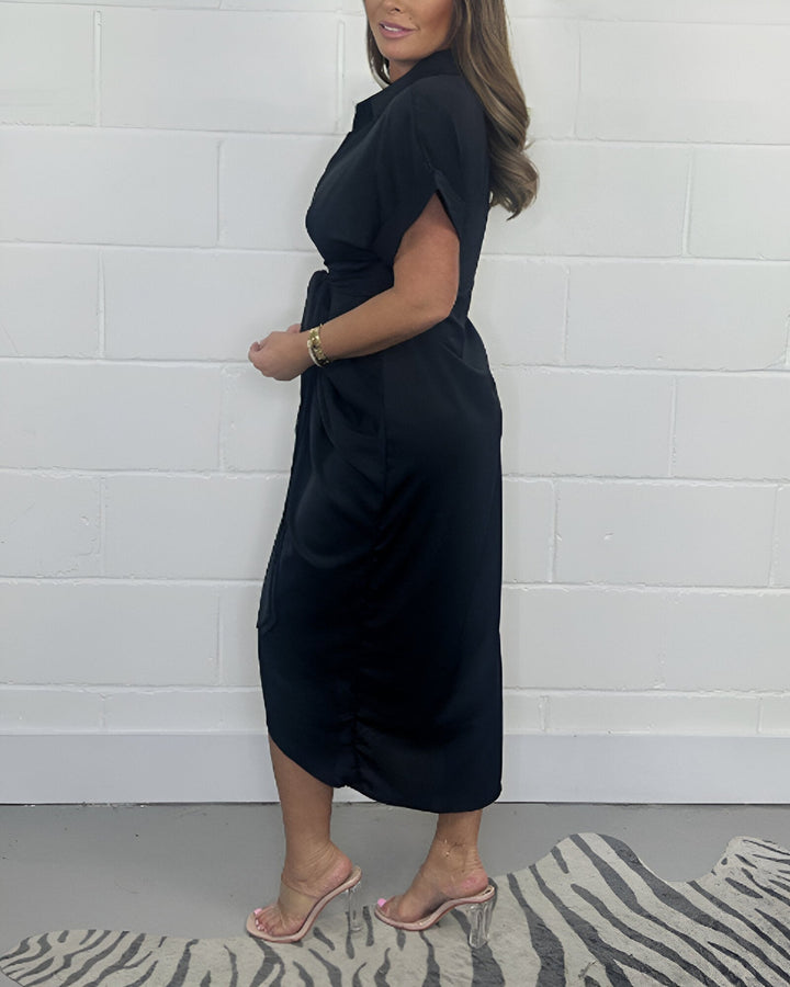 Valerie Pleated Elegant Dress