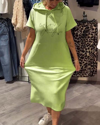 Saskia Casual Hooded Dress