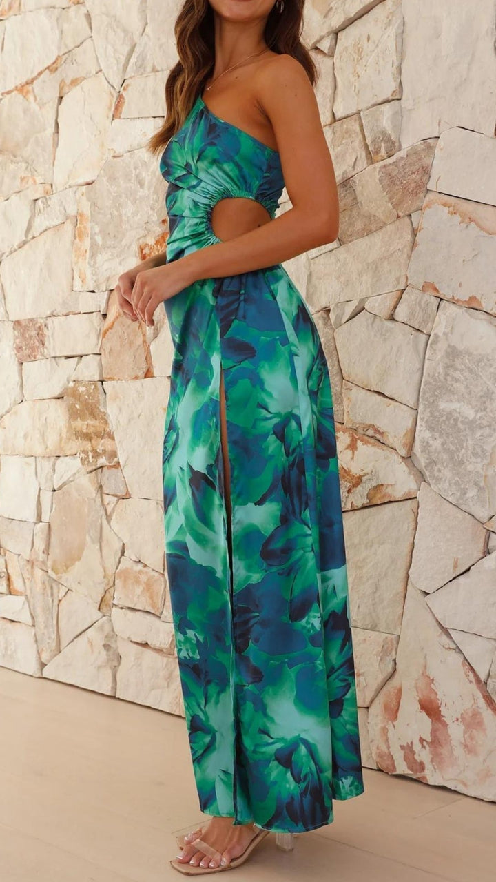Alexandra Green Floral Dress