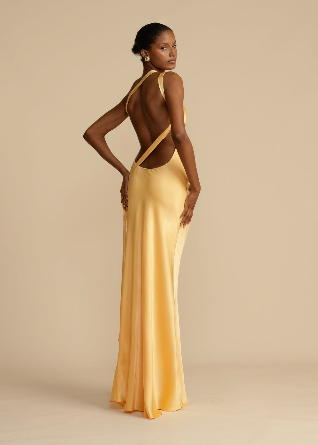 Robe longue Selene Golden