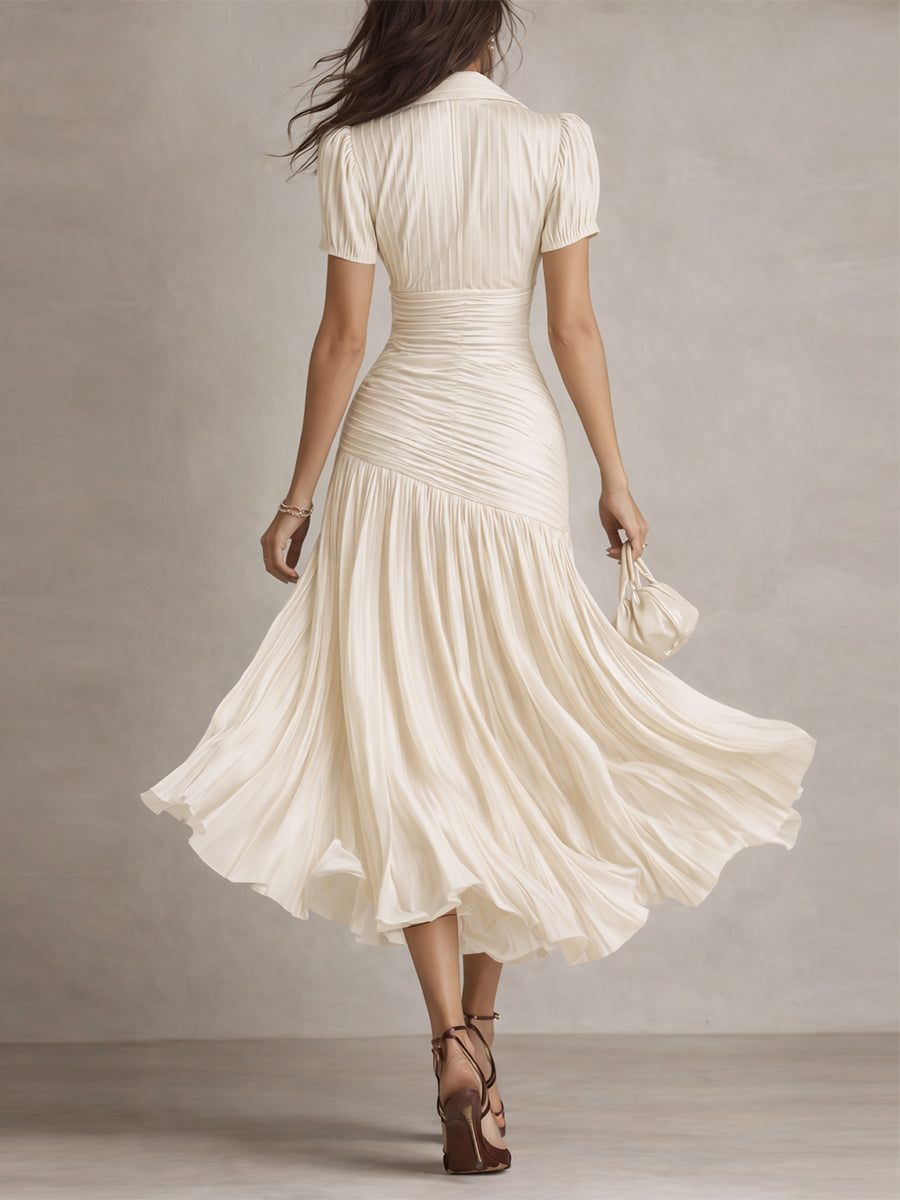 Adriana Retro Stripe Midi Dress