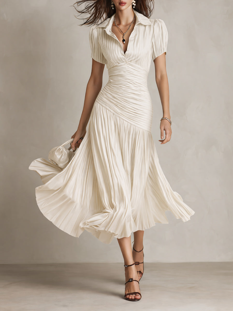 Adriana Retro Stripe Midi Dress
