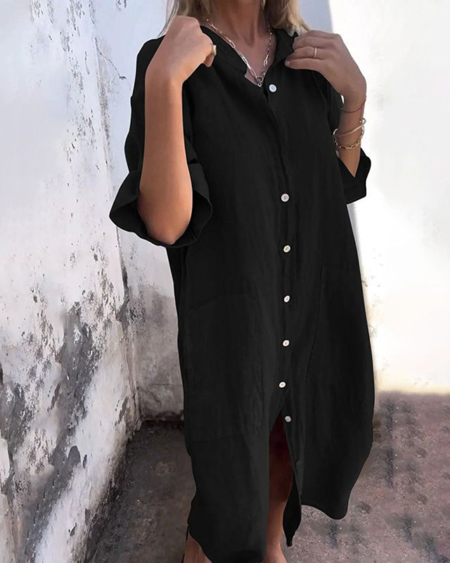 Melanie Casual Ibiza Shirt Dress