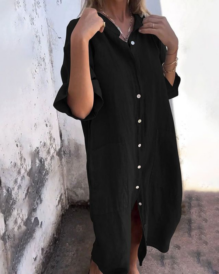 Melanie Casual Ibiza Shirt Dress