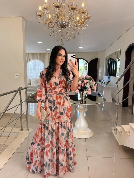 Clarissa Floral Comfort Maxi Dress