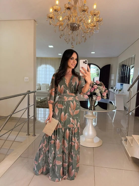 Clarissa Floral Comfort Maxi Dress
