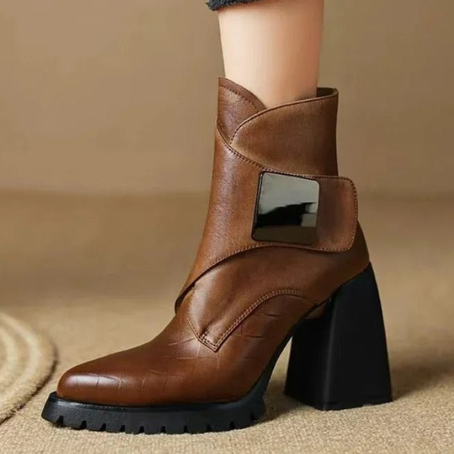 Aziel Buckle Strap Boots