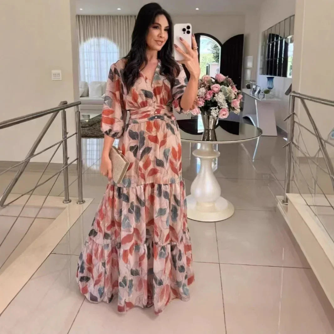Clarissa Floral Comfort Maxi Dress